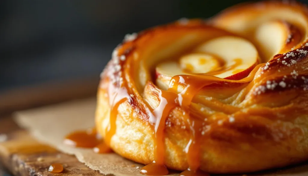 genießen sie unsere heiße apfel-karamell-brioche – einfach zubereitet und schmeckt wie frisch vom bäcker. perfekt für einen süßen genussmoment!