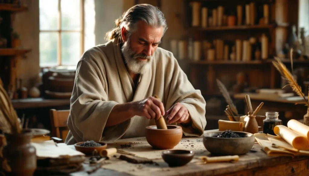 entdecken sie, wie ein historiker enthüllt, wie römische soldaten ihre eigene tinte herstellten – ein faszinierender einblick in antike schreibtechniken.