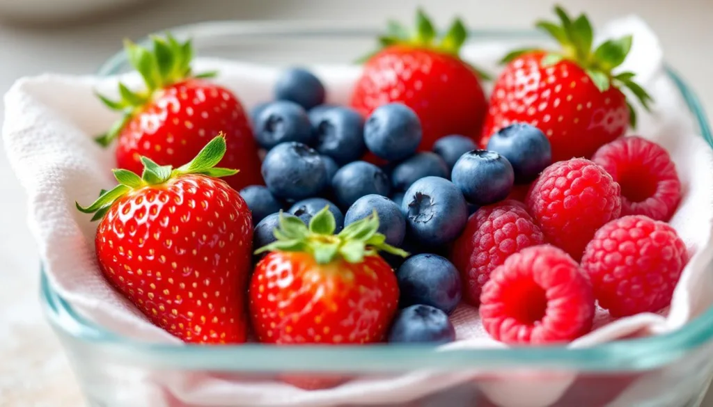 entdecken sie, wie ein einfaches küchenpapier unter beeren diese 30 tage lang frisch hält. praktische tipps für längere haltbarkeit ihrer früchte.
