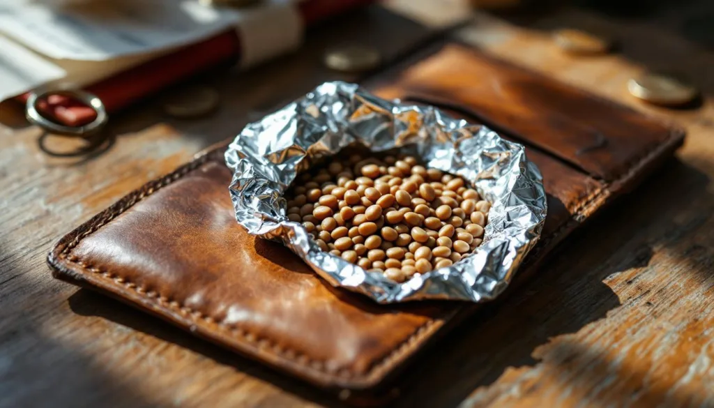 entdecken sie die wahrheit hinter dem brauch, linsen in alufolie im portemonnaie zu tragen – kein aberglaube, sondern eine interessante tradition mit bedeutung.