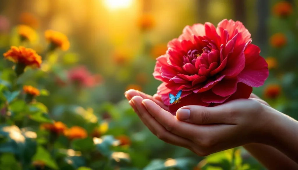 entdecken sie, wie dieser mikro-moment im garten sofortige emotionale verbindungen schafft und besondere augenblicke des zusammenseins fördert.