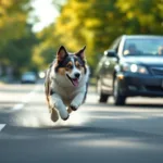 erfahren sie, warum ein hund verzweifelt einem auto hinterherjagt und wie die fahrerin durch bremsen auf die situation reagiert. ein faszinierender einblick in das verhalten von hunden im straßenverkehr.