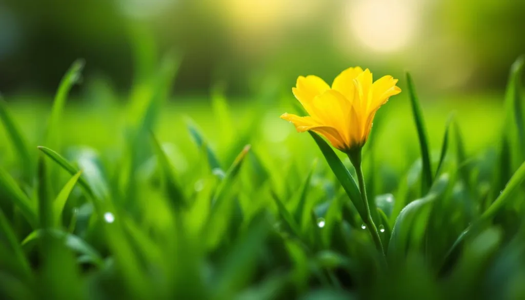 entdecken sie, wie diese gelbe blüte den idealen zeitpunkt für die rasenpflege anzeigt – ganz ohne rasenmäher oder dünger.