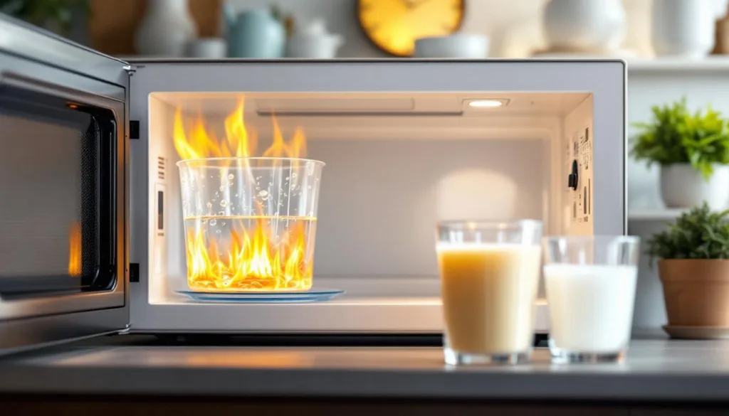 erfahren sie, warum das erhitzen von wasser oder milch in der mikrowelle risiken birgt und welche gefahren dabei entstehen können.