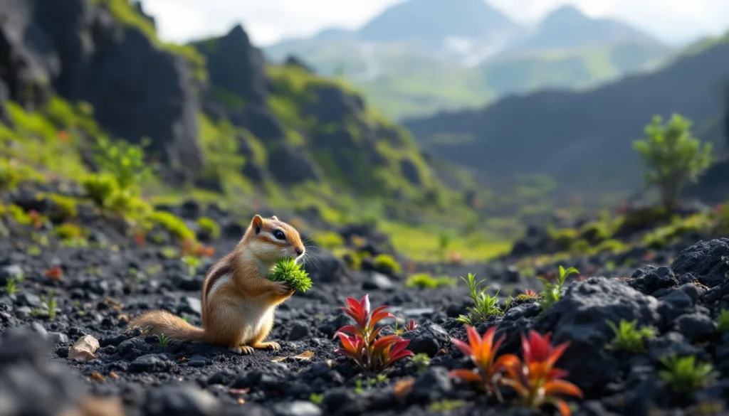 entdecken sie, wie ein paar erdhörnchen auf bemerkenswerte weise einen zerstörten vulkan in eine grüne oase verwandelten und die natur wiederaufleben ließen.